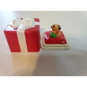 Fisher Price Little People Christmas Village Little Puppy Dog Present Pillow +